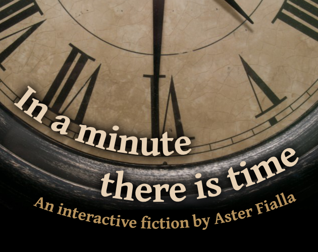 Cover art for In a minute there is time.