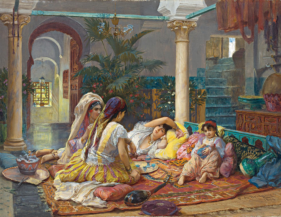 Frederick Arthur Bridgman, In the Harem, c. 1894